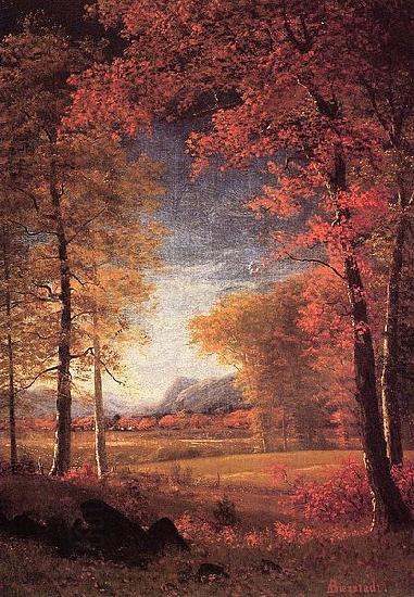 Albert Bierstadt Autumn in America, Oneida County, New York oil painting picture
